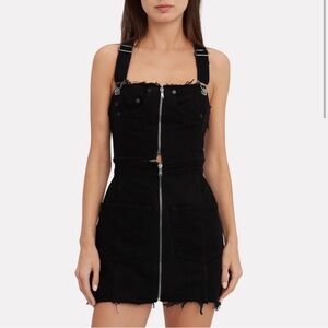RE/DONE x Levi’s Black Denim Overall Dress